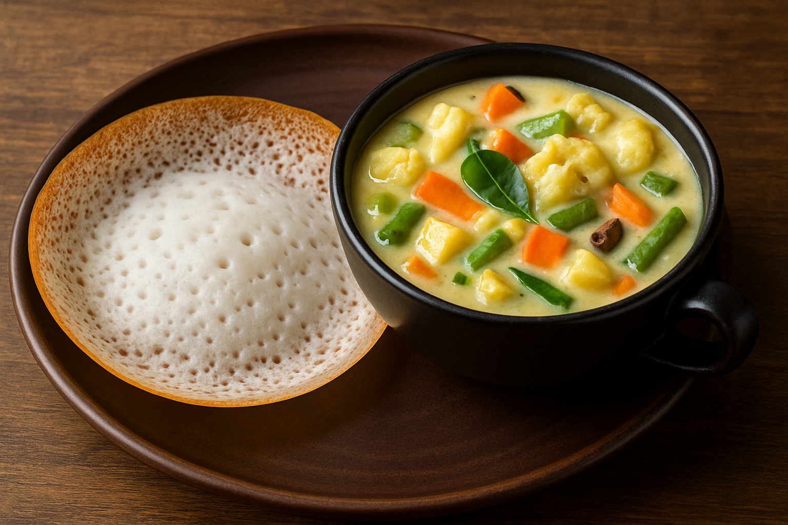 Appam and Veg Stew